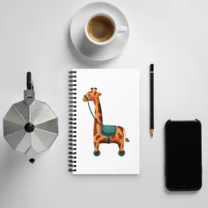 Cute Baby Giraffe Spiral Notebook