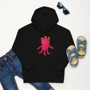 kids hoodie with a funny alien